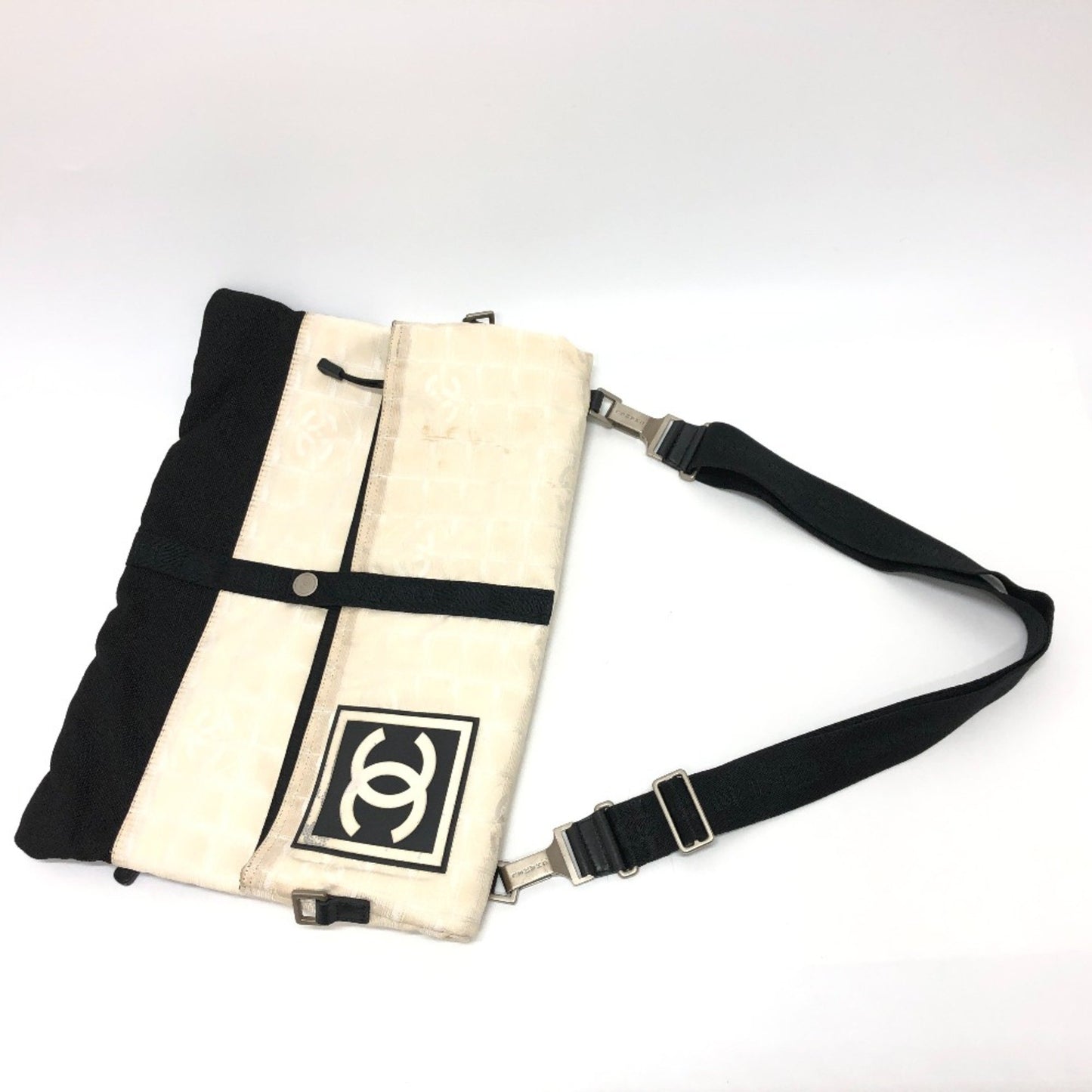 Chanel Sport line, Beige, Canvas, shoulder