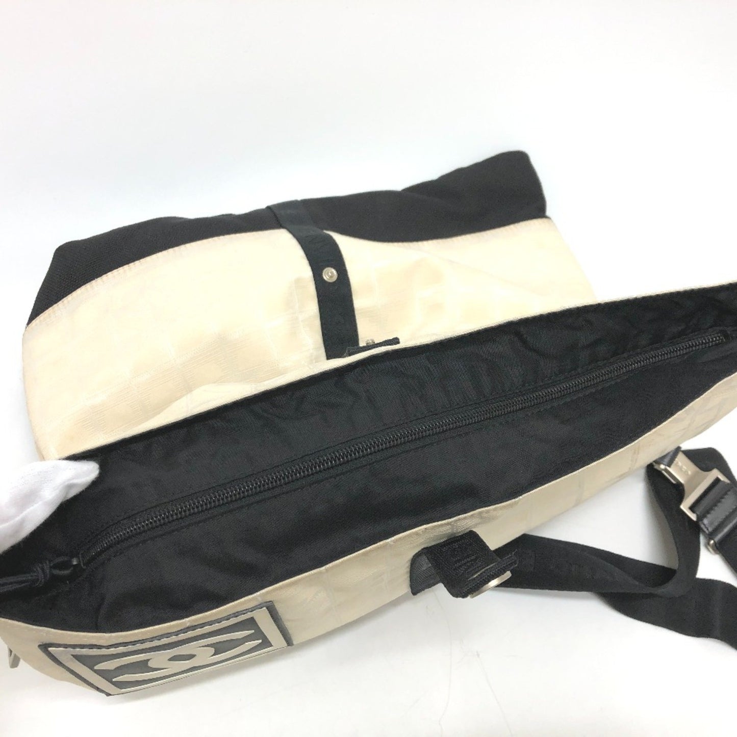 Chanel Sport line, Beige, Canvas, shoulder