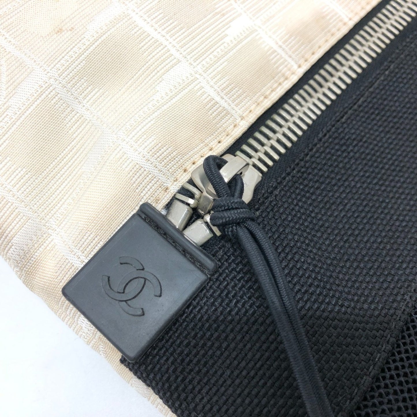 Chanel Sport line, Beige, Canvas, shoulder