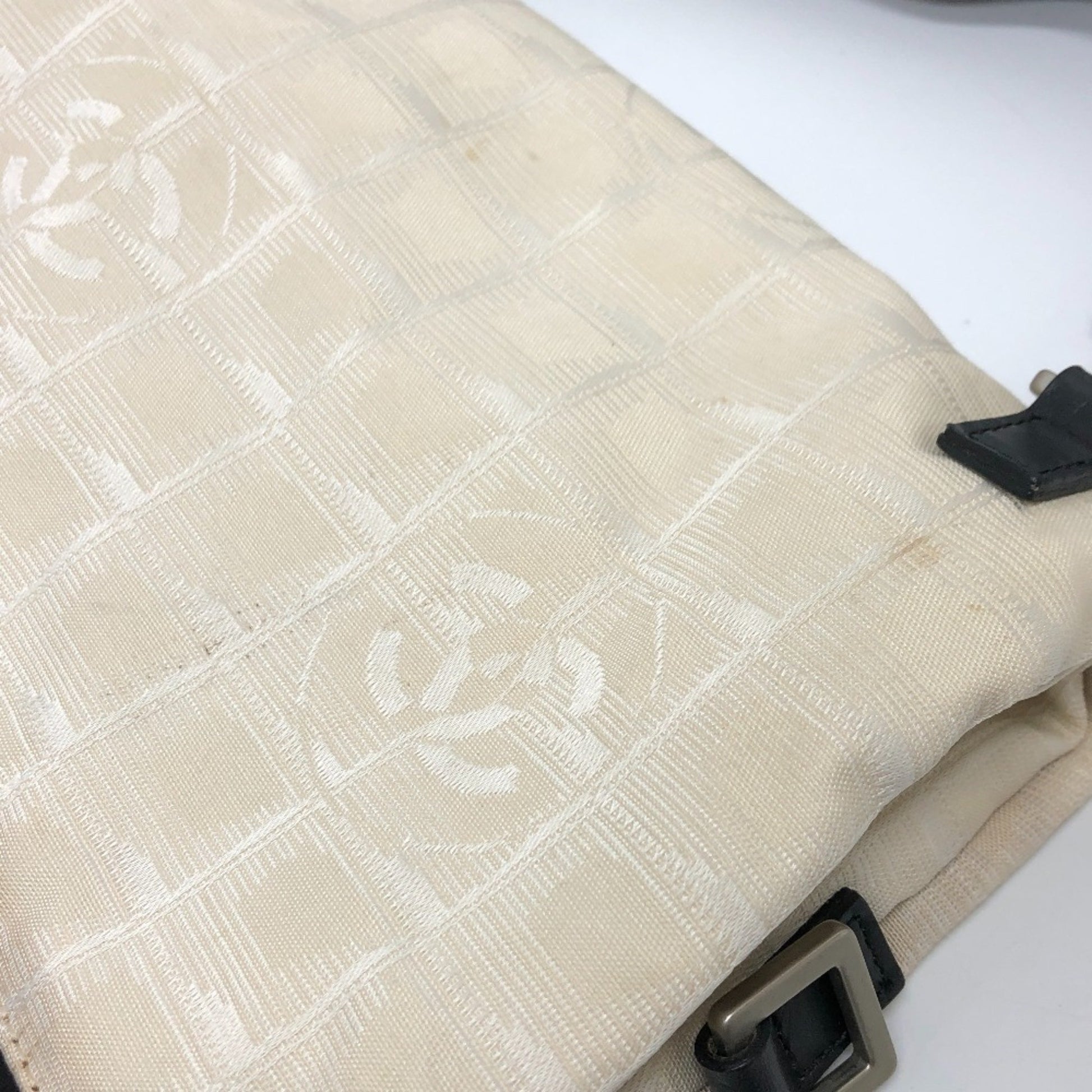 Chanel Sport line, Beige, Canvas, shoulder