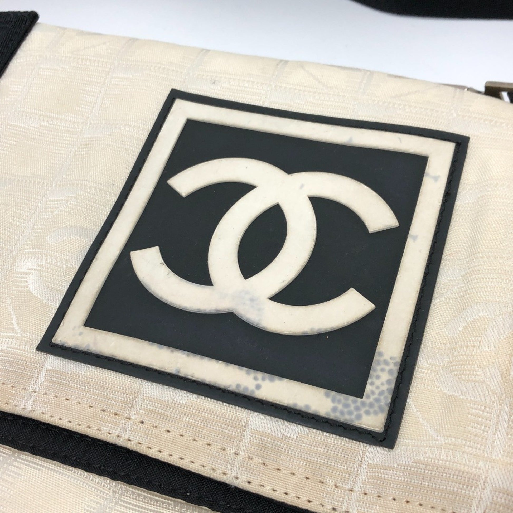 Chanel Sport line, Beige, Canvas, shoulder