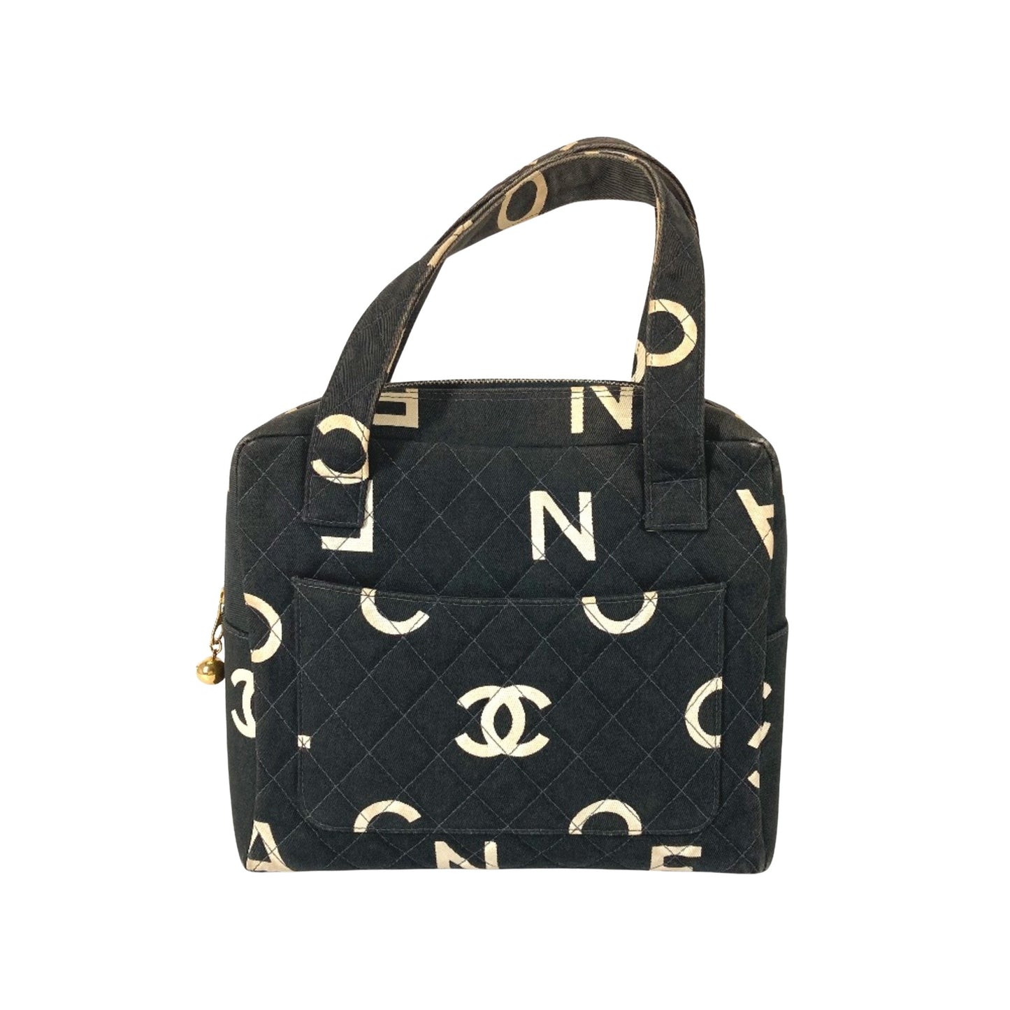 Chanel Icon, Black, Denim - Jeans, handbag