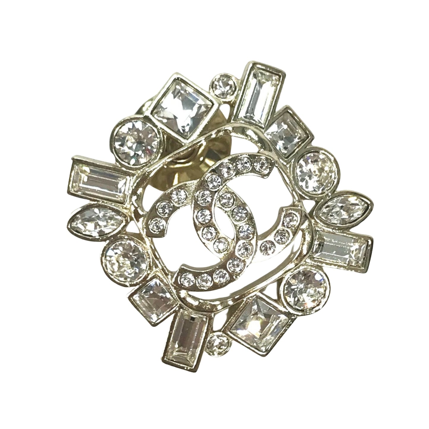 Chanel Coco Mark, Gold, Gold Plated, brooch