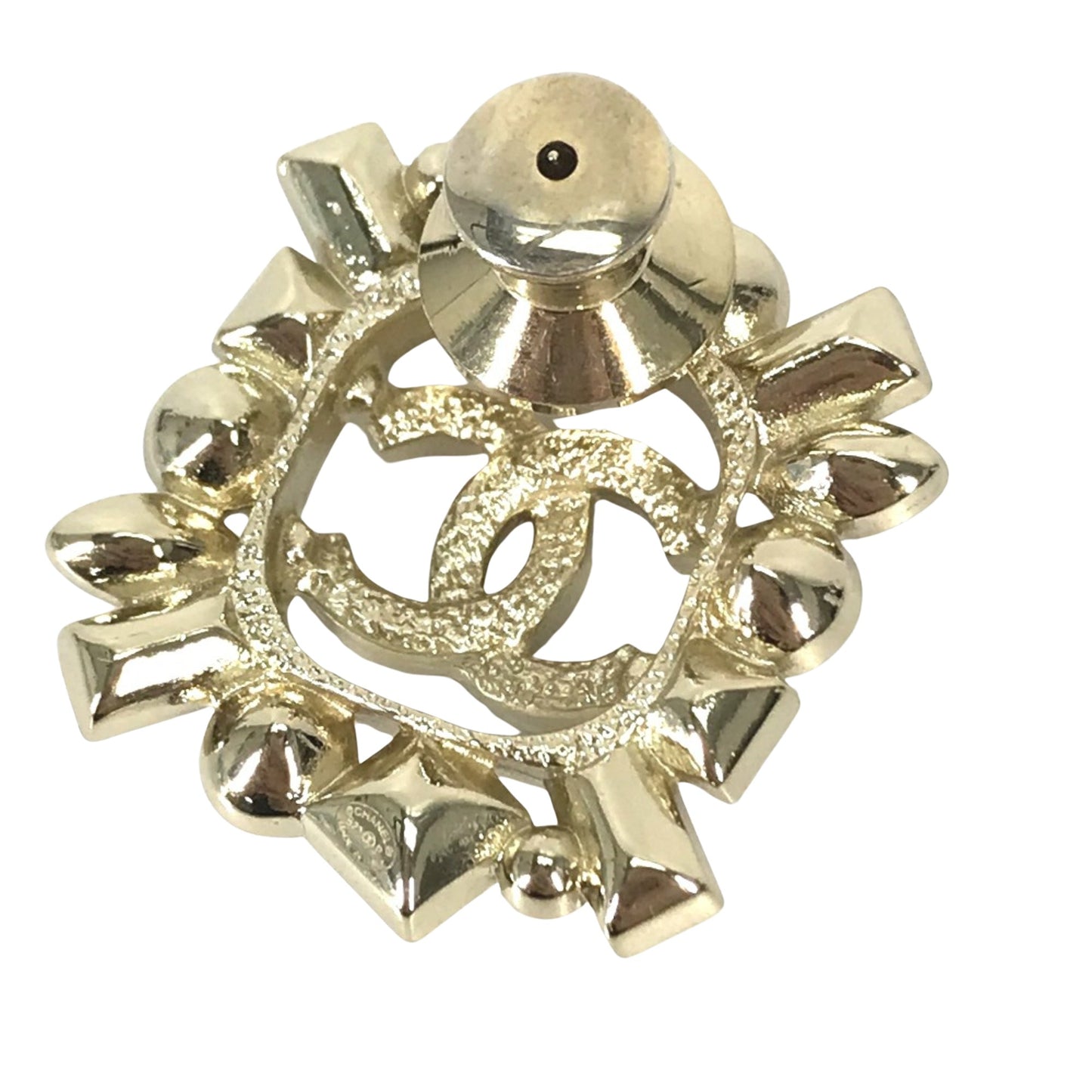 Chanel Coco Mark, Gold, Gold Plated, brooch