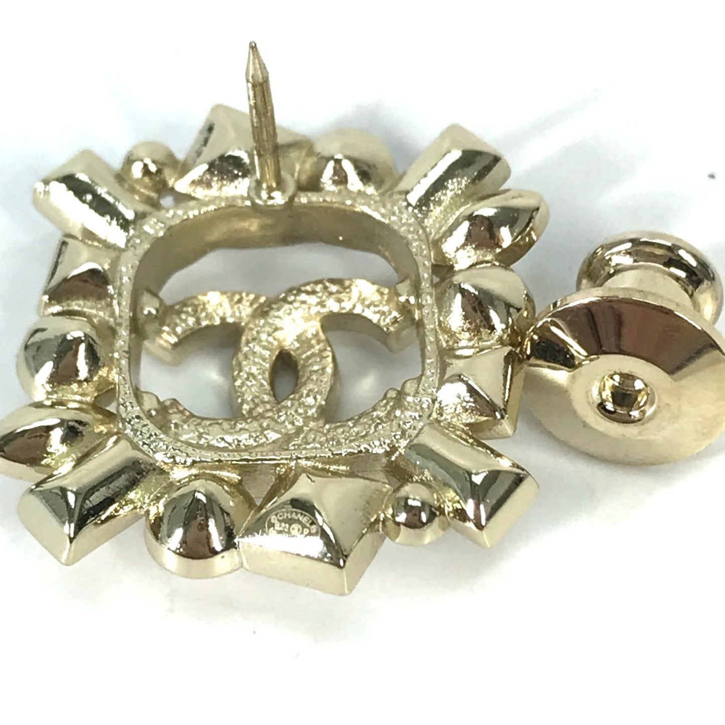 Chanel Coco Mark, Gold, Gold Plated, brooch