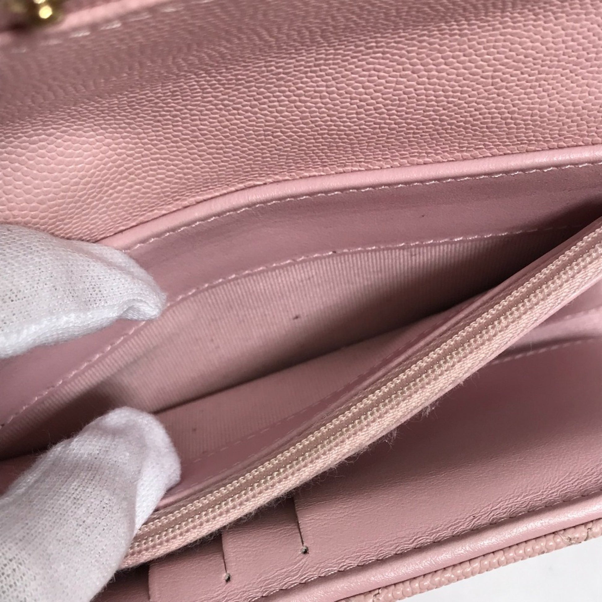 Chanel Matelassé, Pink, Leather, wallet