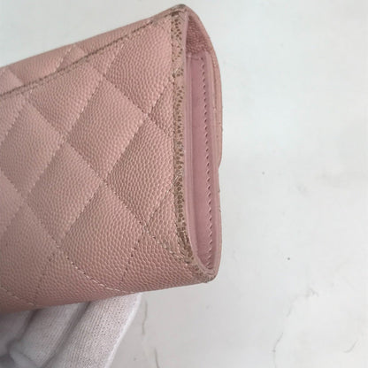 Chanel Matelassé, Pink, Leather, wallet