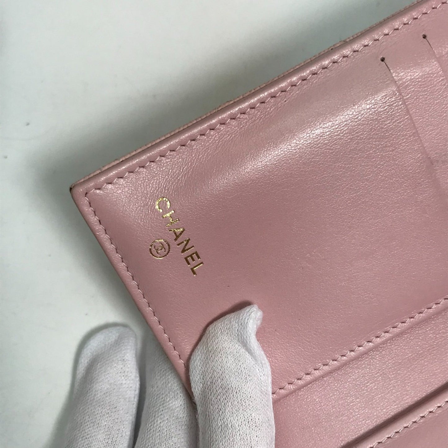 Chanel Matelassé, Pink, Leather, wallet