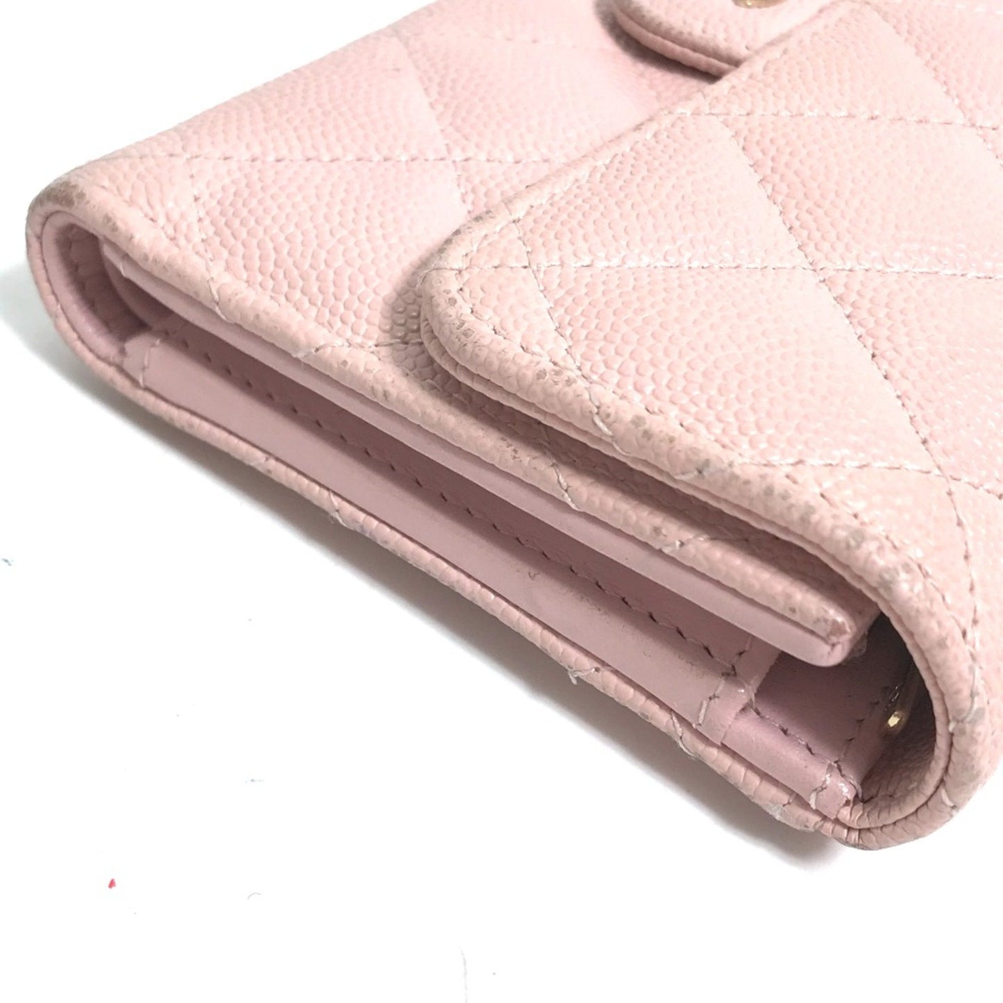 Chanel Matelassé, Pink, Leather, wallet