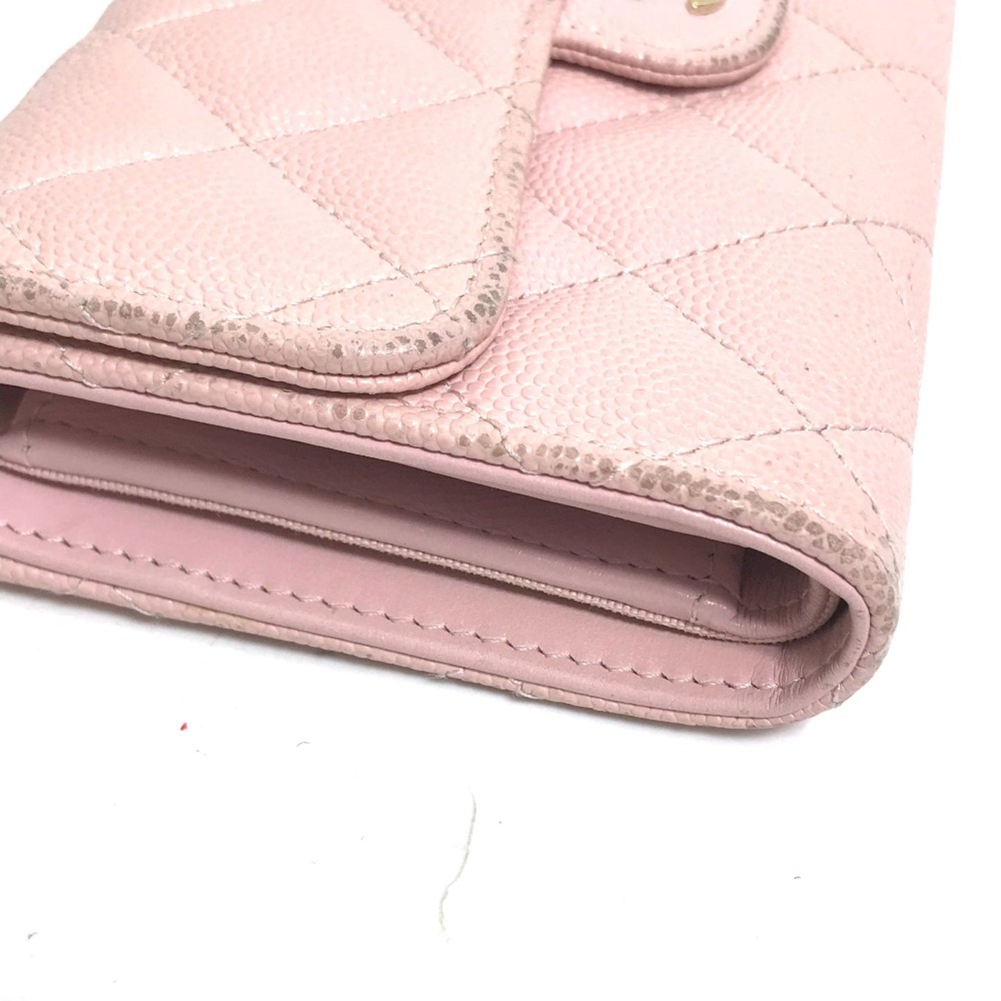 Chanel Matelassé, Pink, Leather, wallet