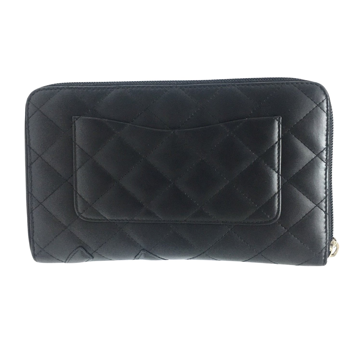 Chanel Cambon, Black, Leather, wallet