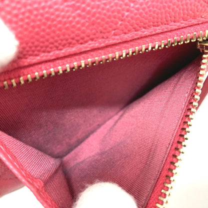 Chanel Logo CC, Pink, Leather, wallet