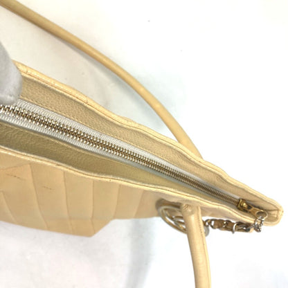 Chanel Wild stitch, Yellow, Leather, shoulder