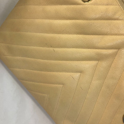 Chanel Wild stitch, Yellow, Leather, shoulder