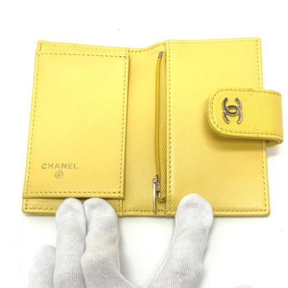 Chanel Matelassé, Yellow, Leather, wallet