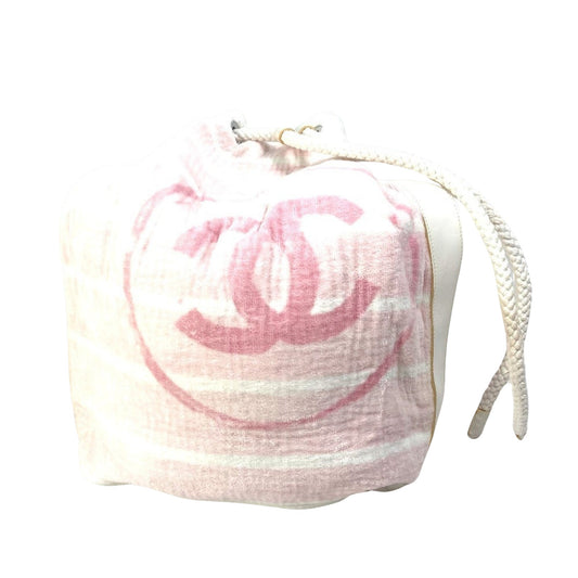 Chanel Logo CC, Pink, Cotton, shoulder