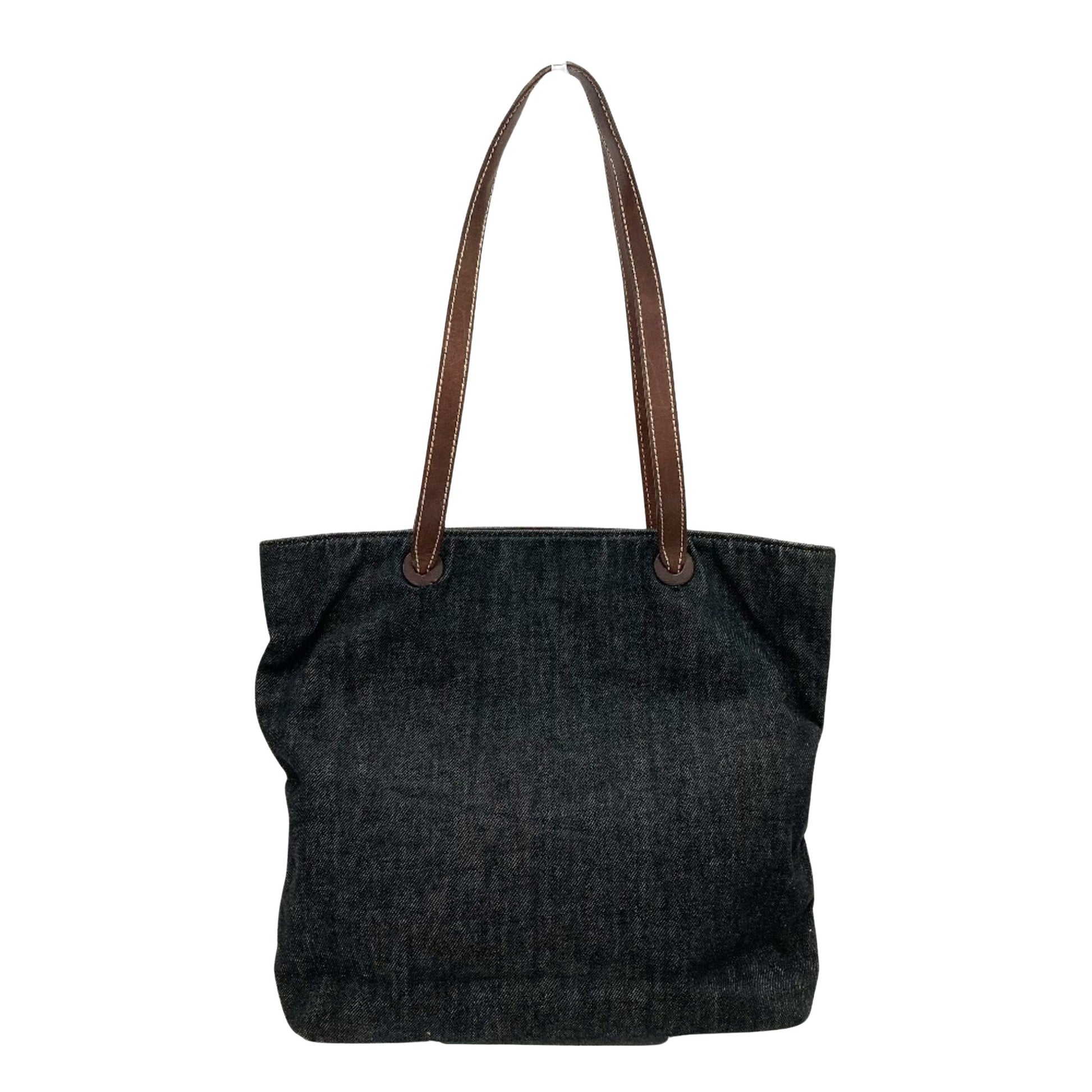 Chanel Coco Mark, Black, Denim - Jeans, tote