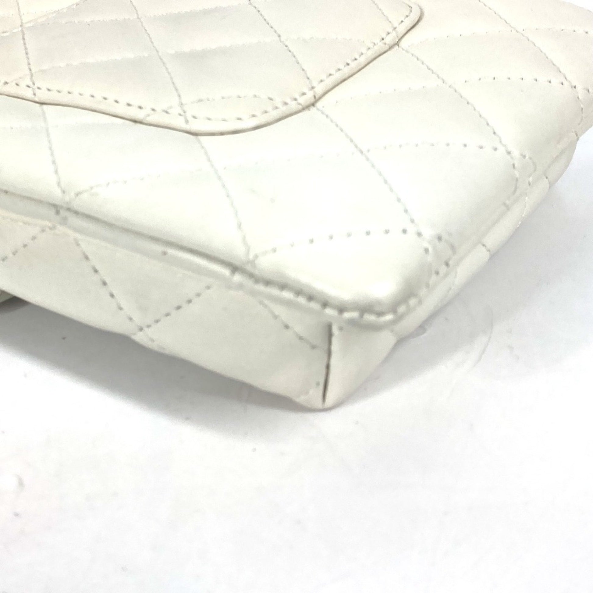 Chanel Cambon line, White, Leather, shoulder