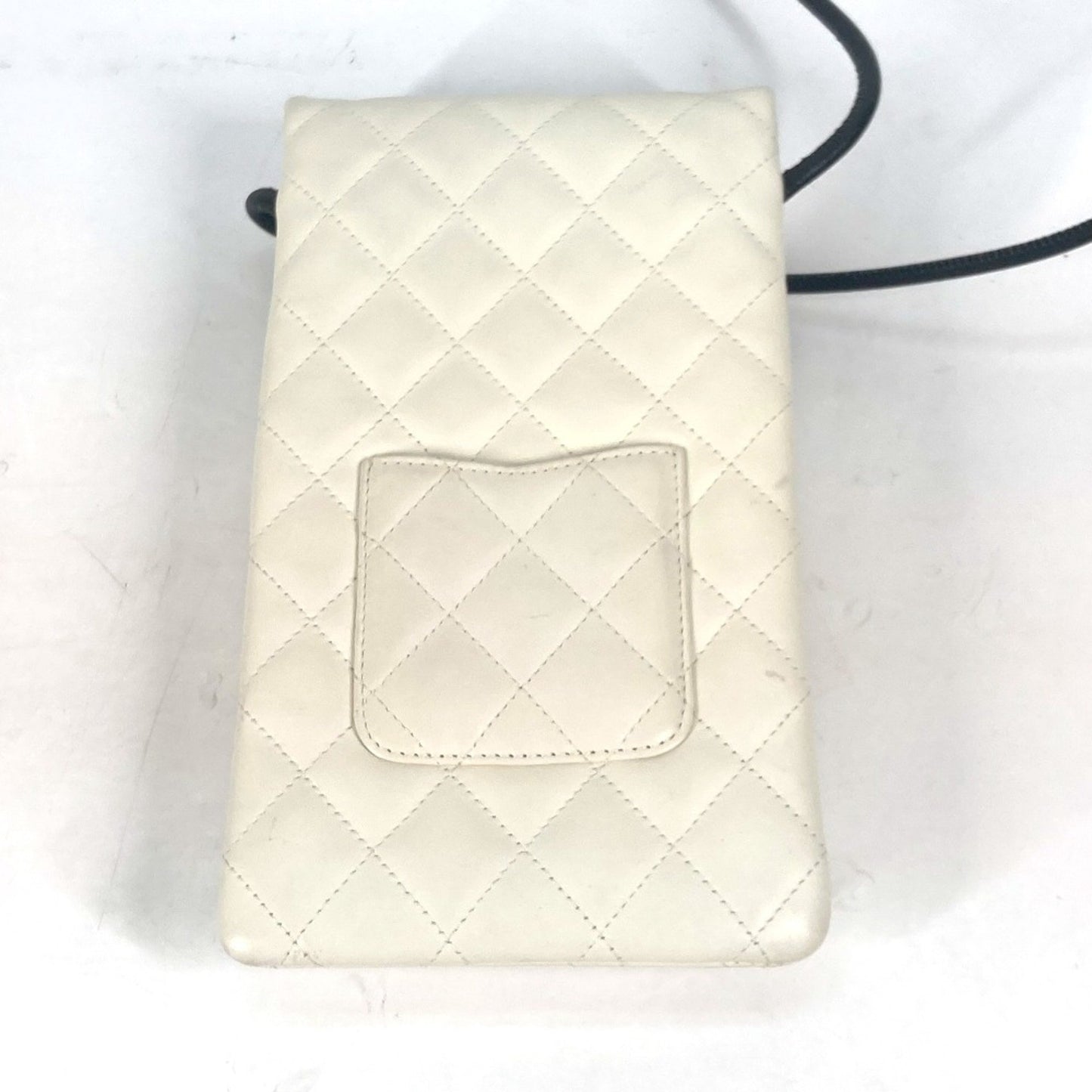 Chanel Cambon line, White, Leather, shoulder