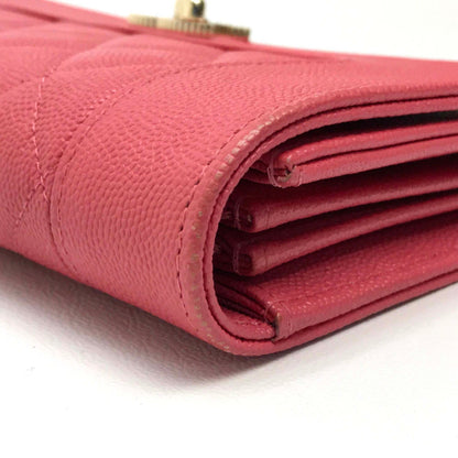 Chanel Matelassé, Pink, Leather, wallet
