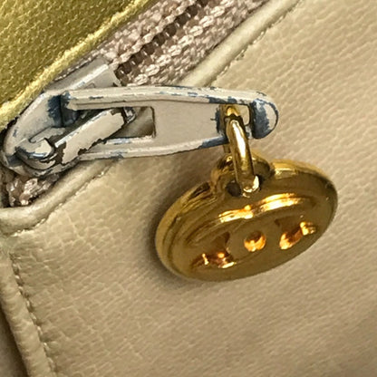 Chanel Matelassé, Gold, Leather, shoulder