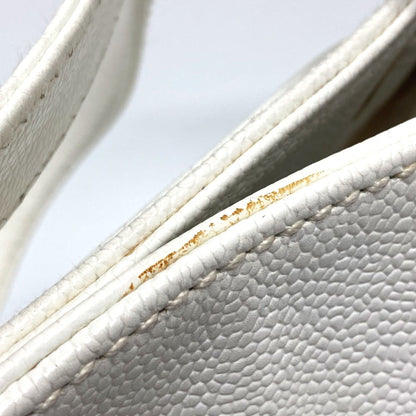 Chanel Logo CC, White, Leather, tote