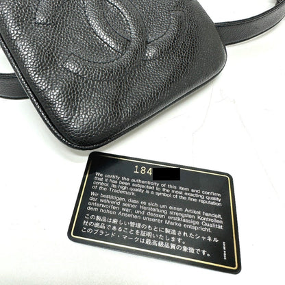 Chanel Logo CC, Black, Leather, clutch