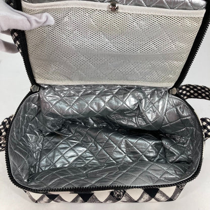 Chanel Coco Mark, White, Cloth, handbag