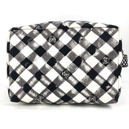 Chanel Coco Mark, White, Cloth, handbag