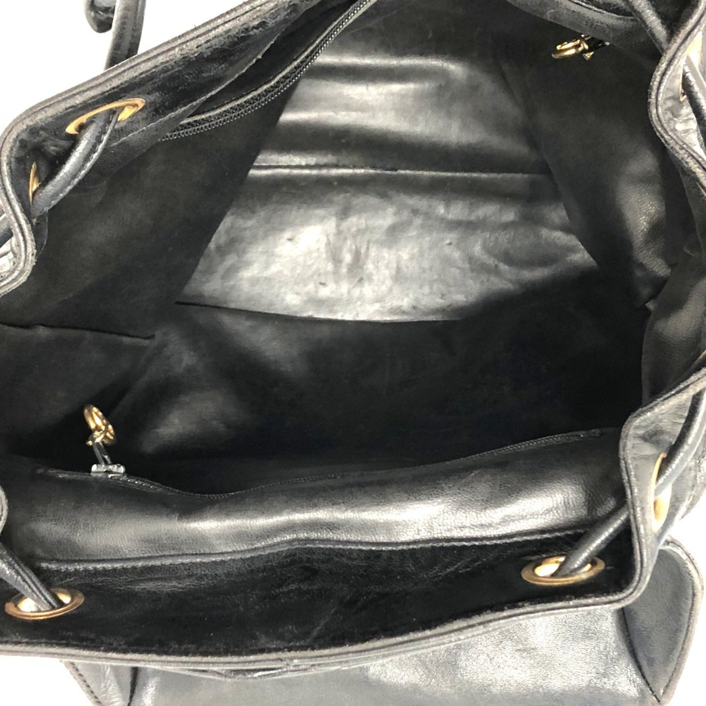 Chanel Duma, Black, Leather, backpack