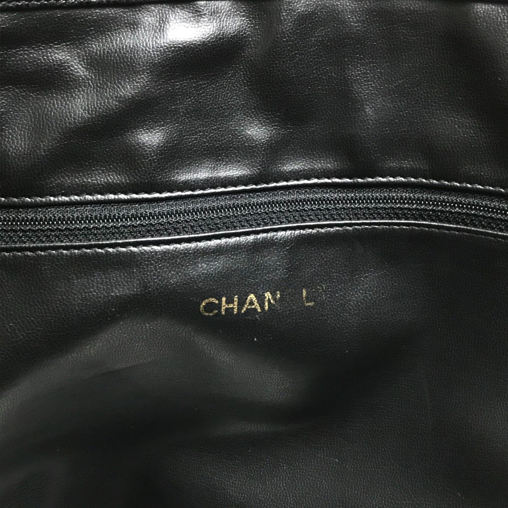 Chanel Shopping, Black, Leather, shoulder