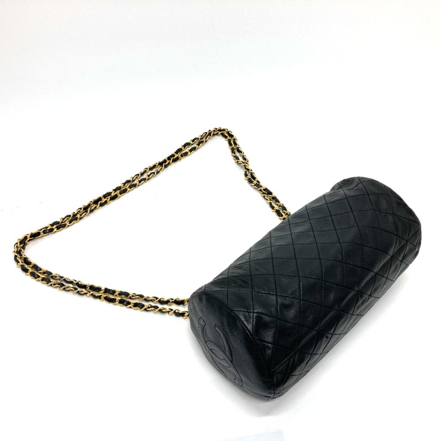 Chanel Matelassé, Black, Leather, shoulder