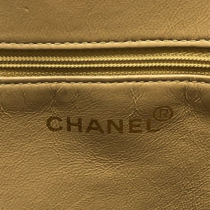 Chanel Coco Mark, Beige, Leather, tote