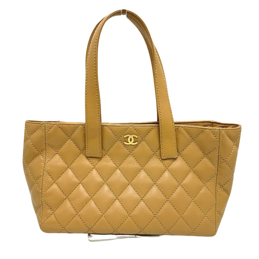 Chanel Wild stitch, Beige, Leather, tote