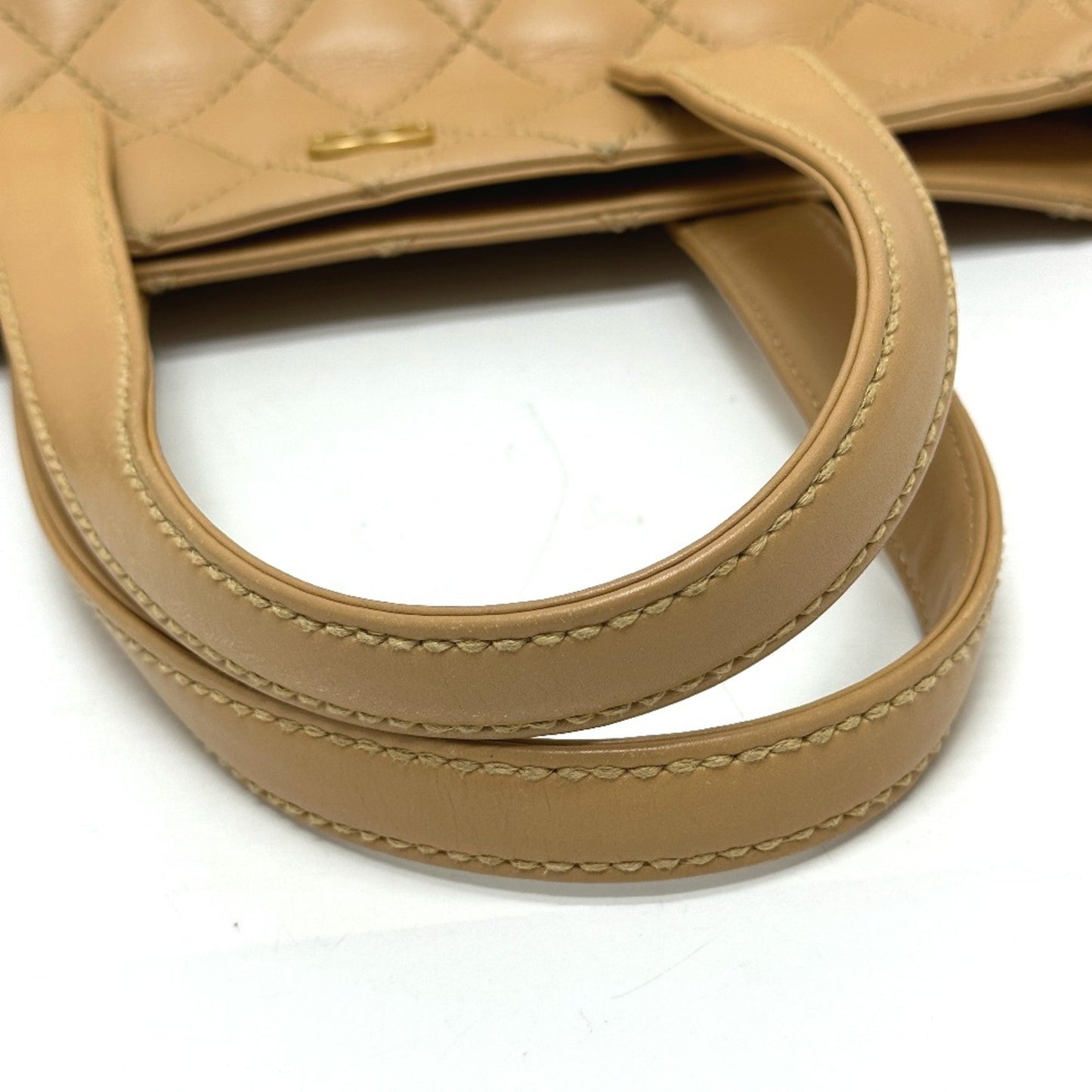 Chanel Wild stitch, Beige, Leather, tote