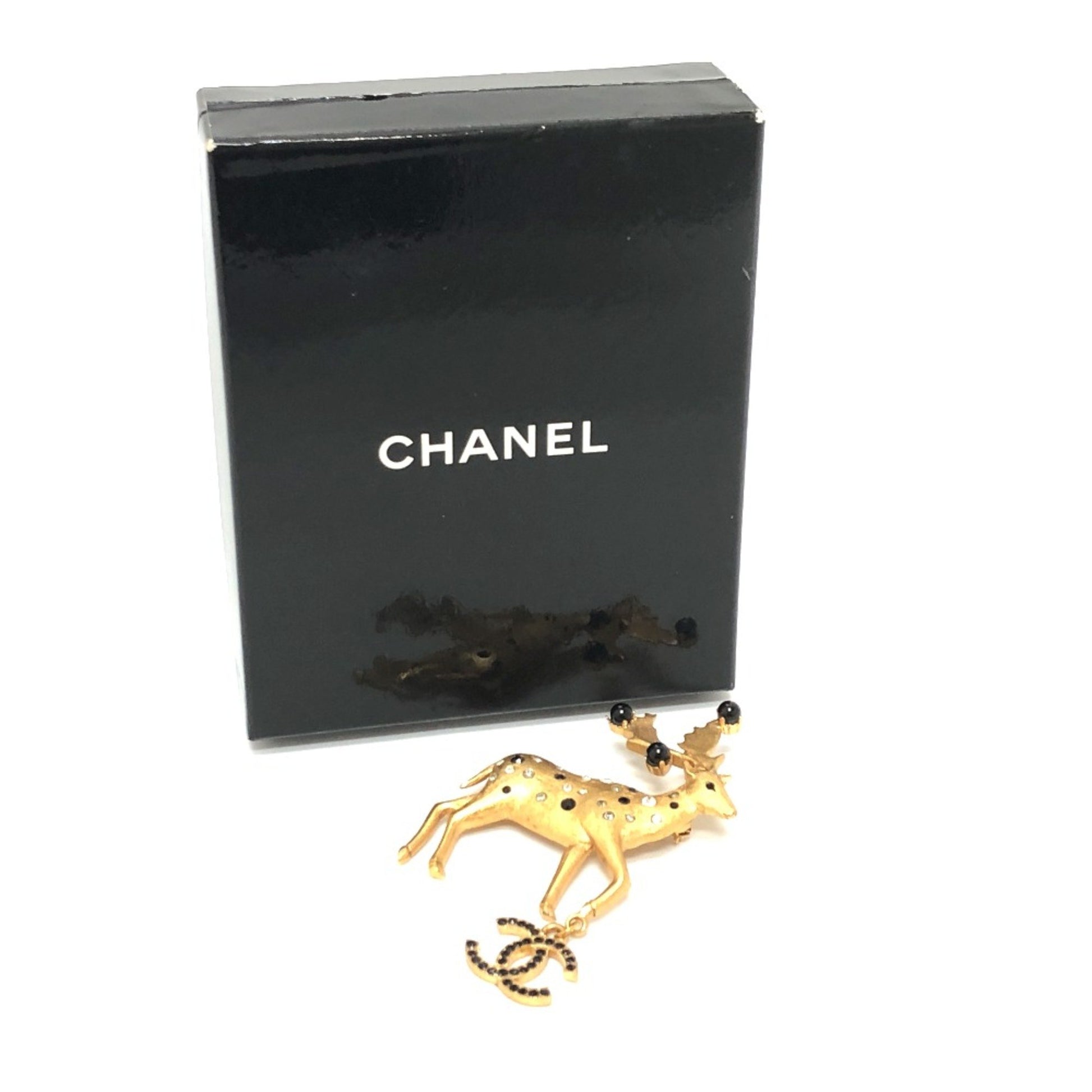 Chanel Coco Mark, Gold, Metal, brooch