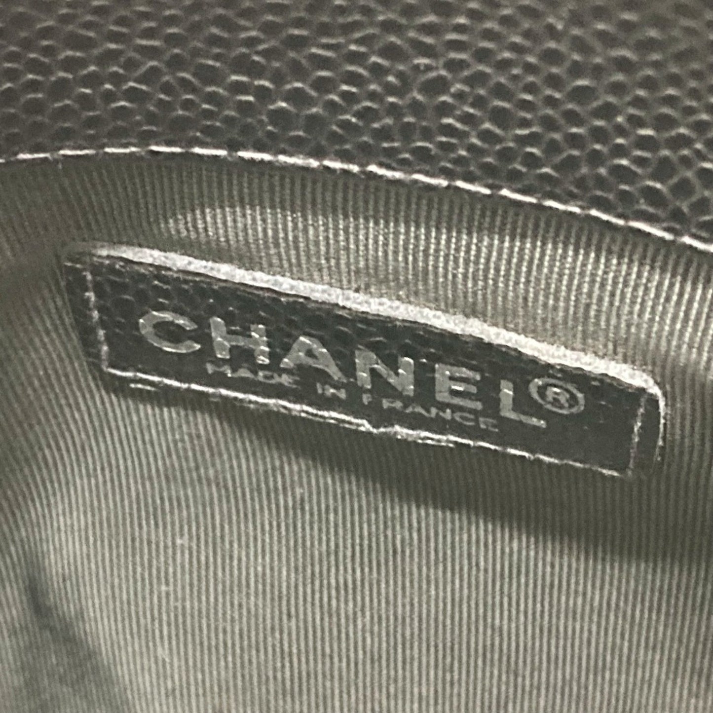 Chanel Logo CC, Black, Leather, shoulder