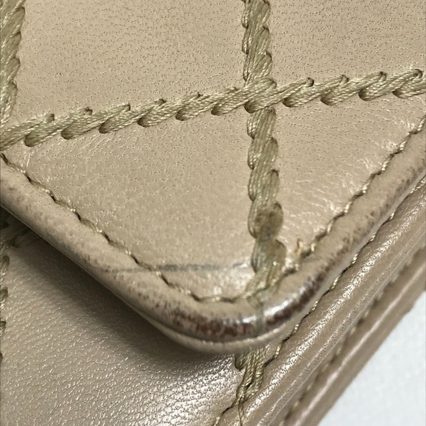 Chanel Wallet On Chain, Beige, Leather, wallet