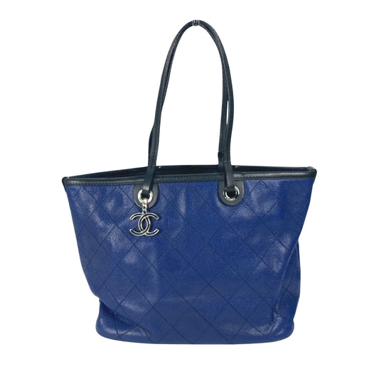 Chanel Cabas, Navy, Leather, tote