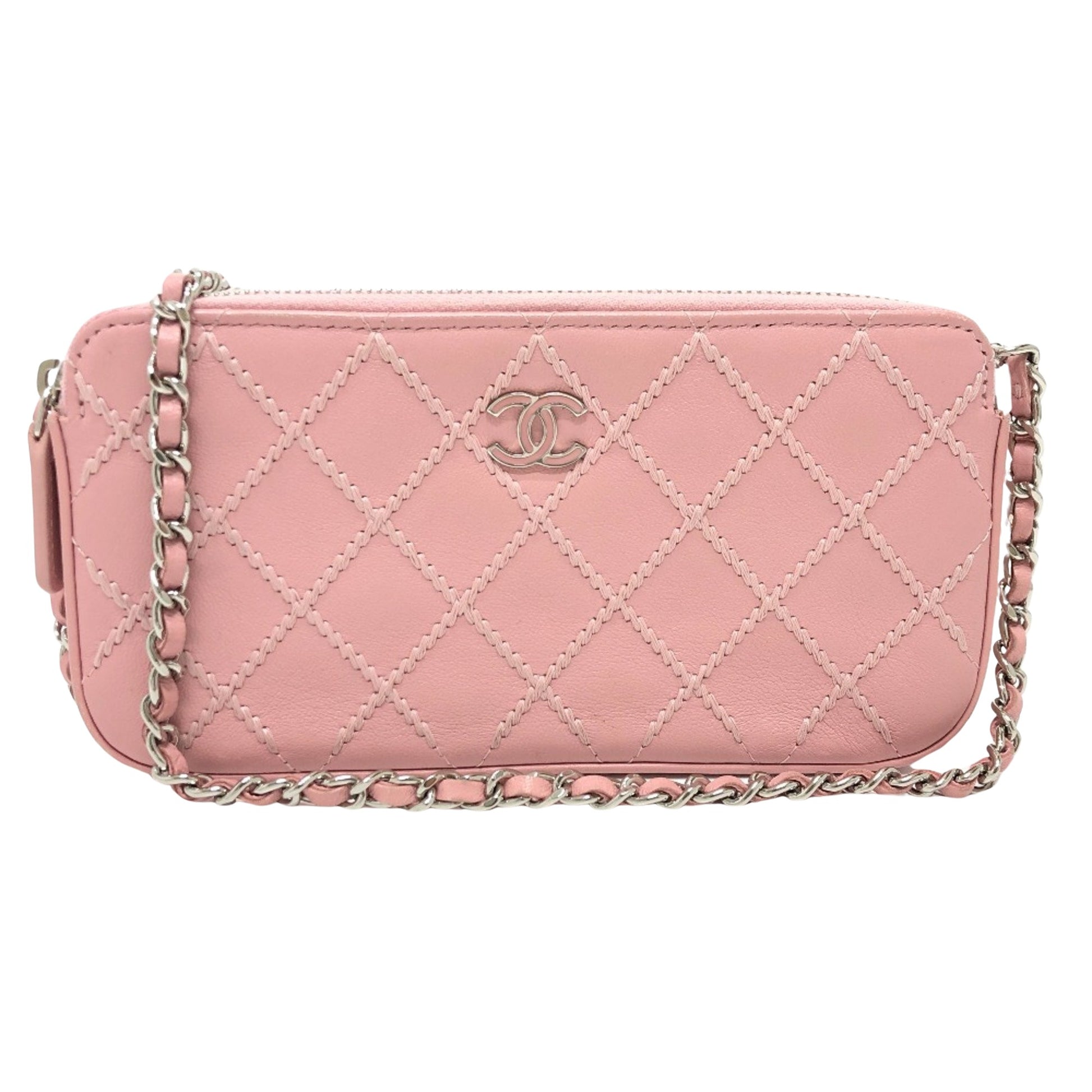 Chanel Coco Mark, Pink, Leather, shoulder