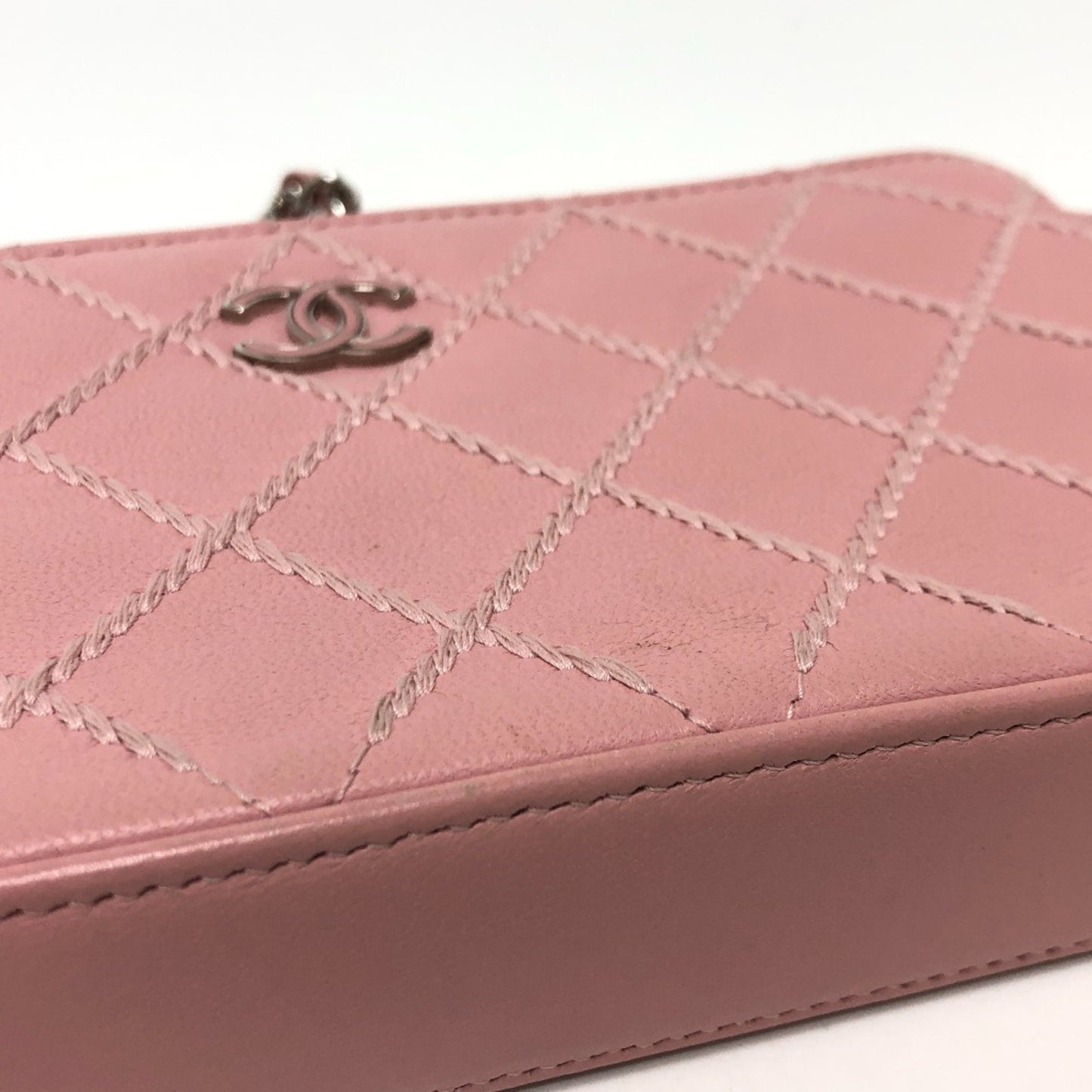 Chanel Coco Mark, Pink, Leather, shoulder