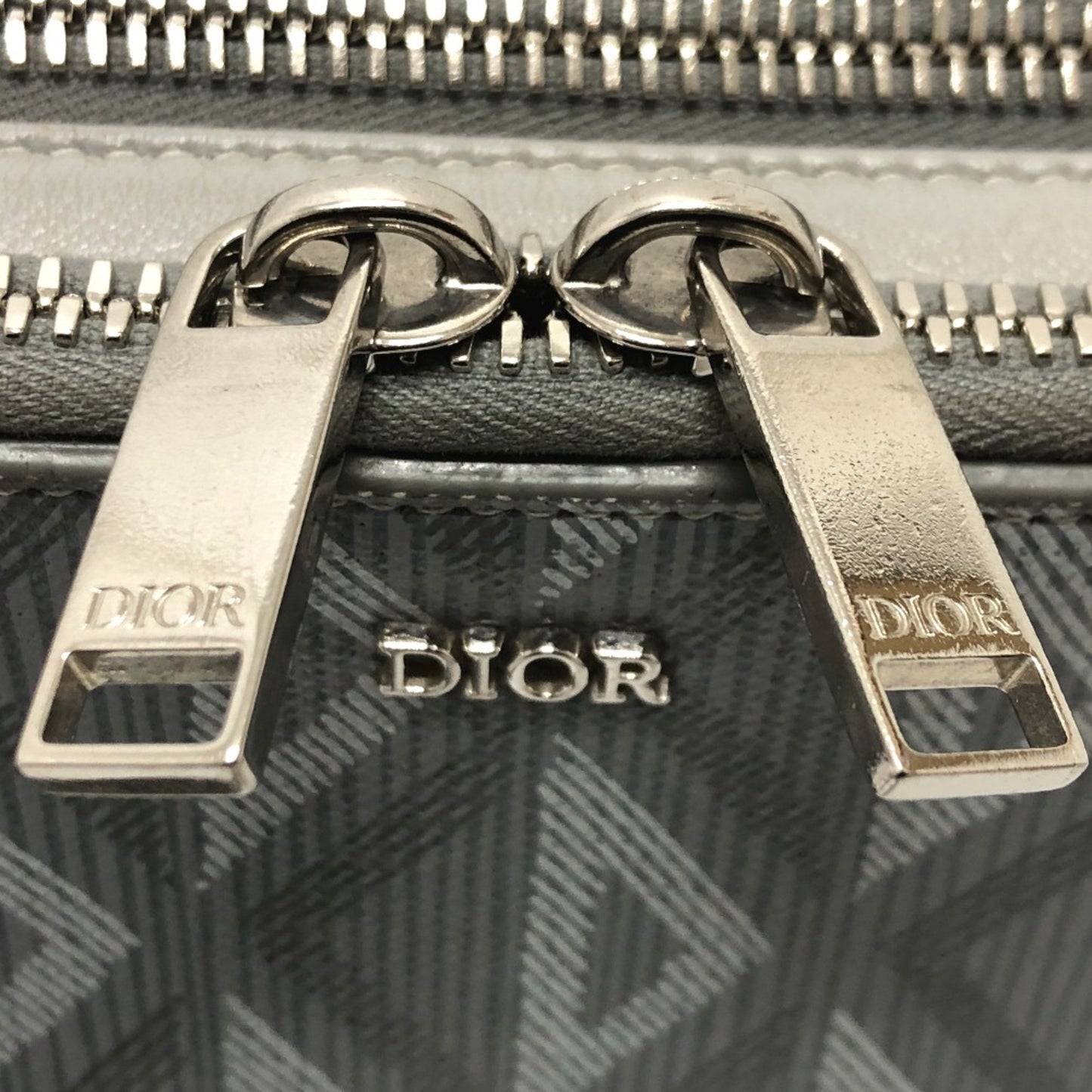 Dior --, Grey, Canvas, shoulder