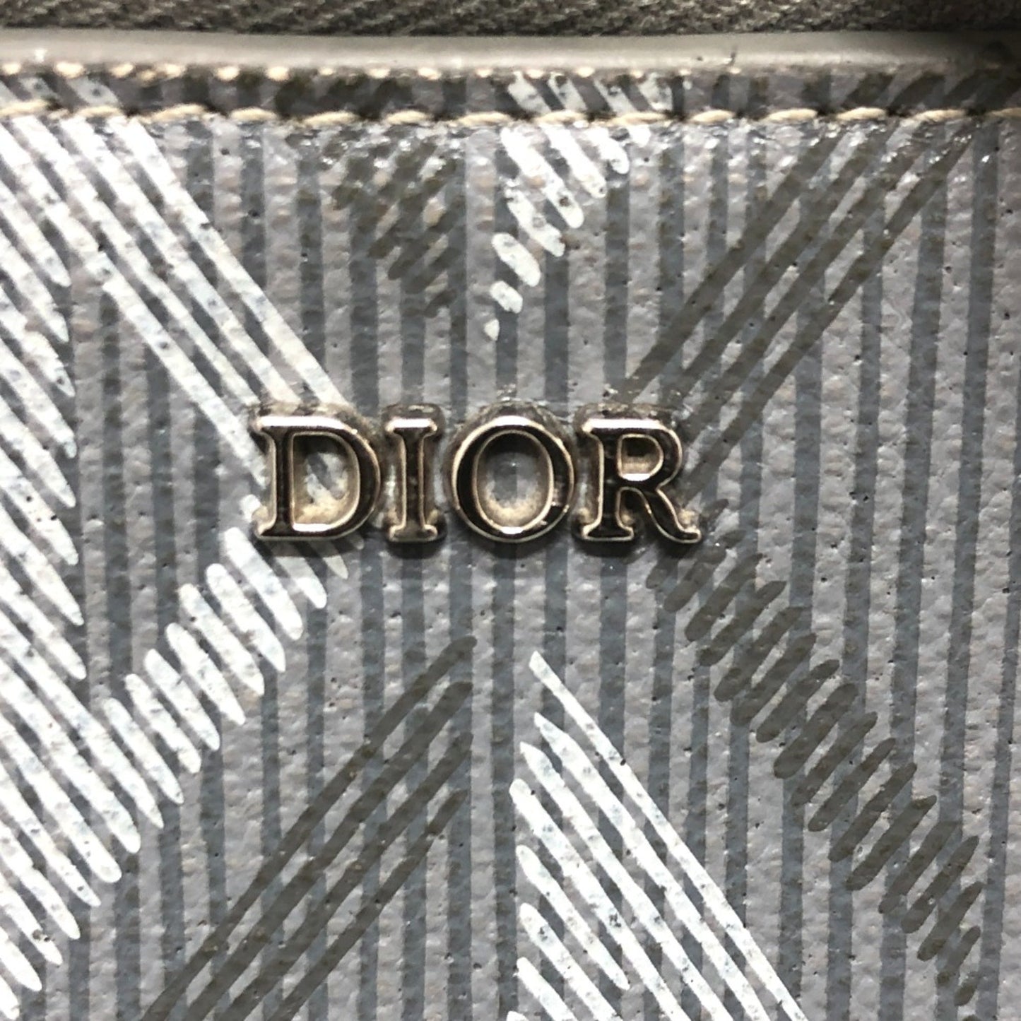 Dior --, Grey, Canvas, shoulder