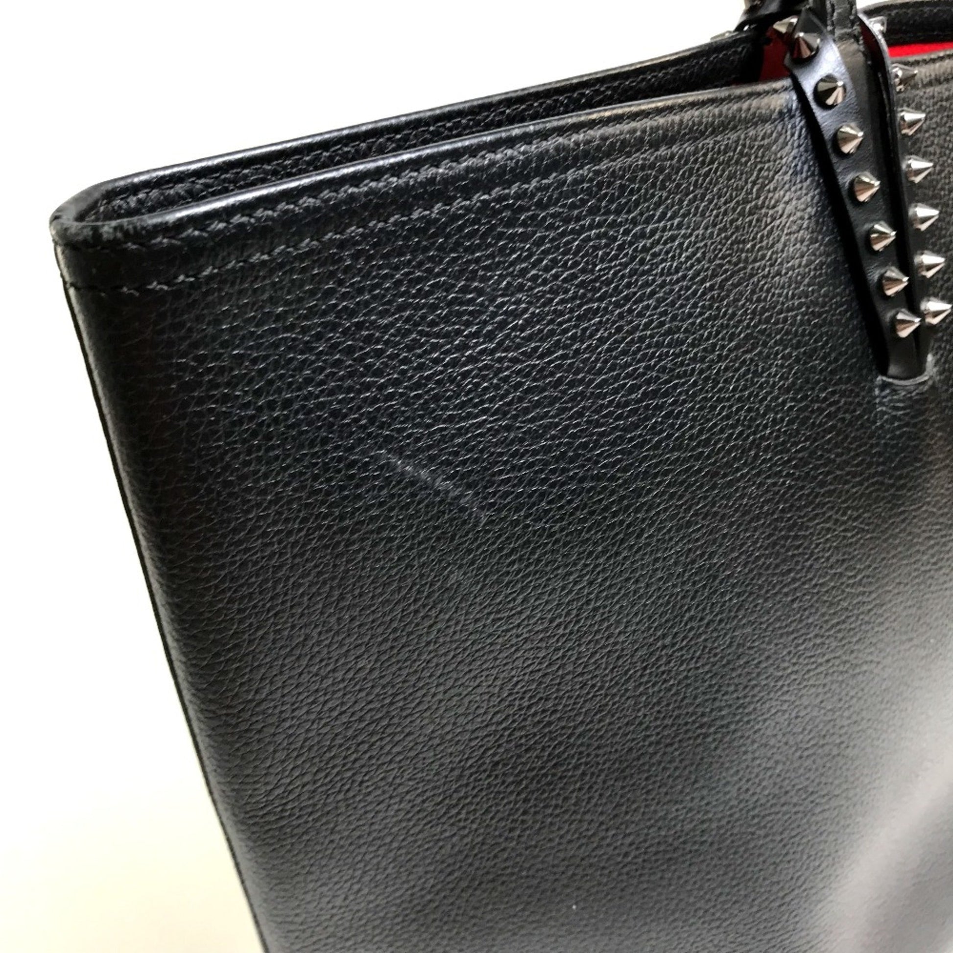 Christian Louboutin Cabata, Black, Leather, tote