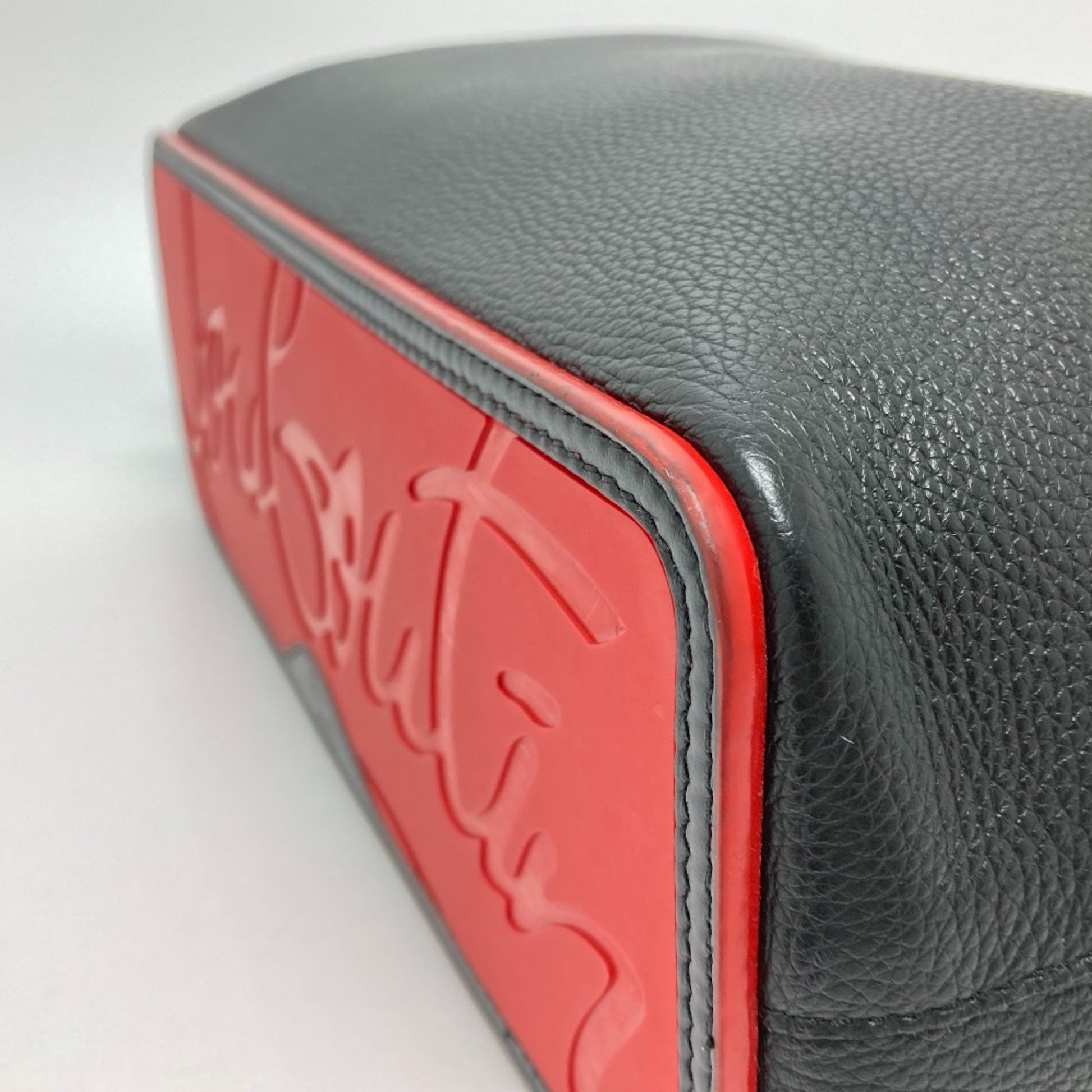 Christian Louboutin Cabata, Black, Leather, tote