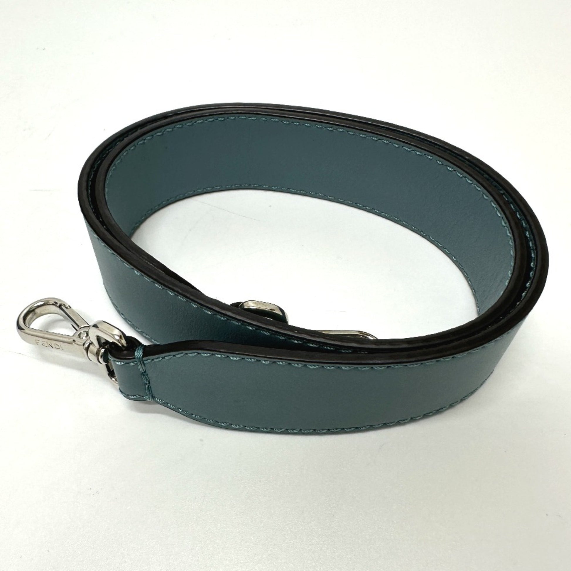 Fendi Dot Com, Blue, Leather, handbag