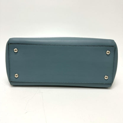 Fendi Dot Com, Blue, Leather, handbag