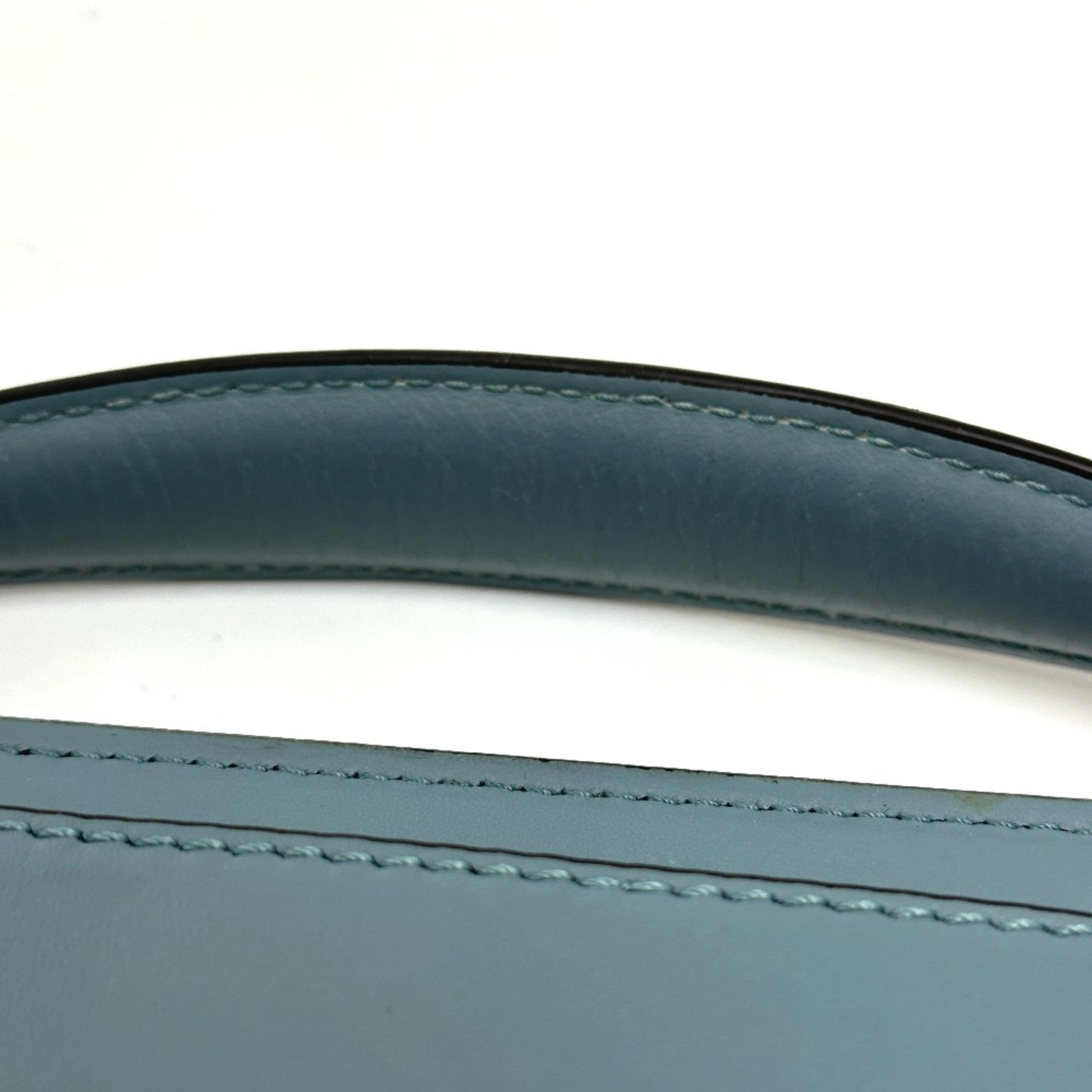 Fendi Dot Com, Blue, Leather, handbag