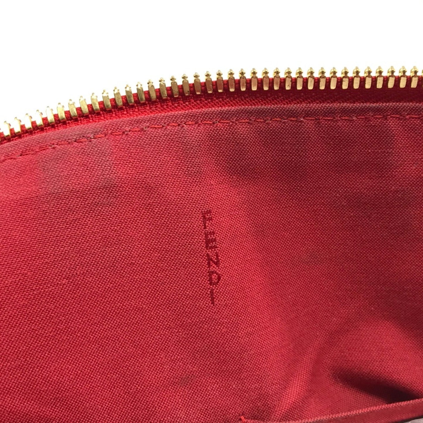 Fendi Chameleon, Red, Leather, handbag