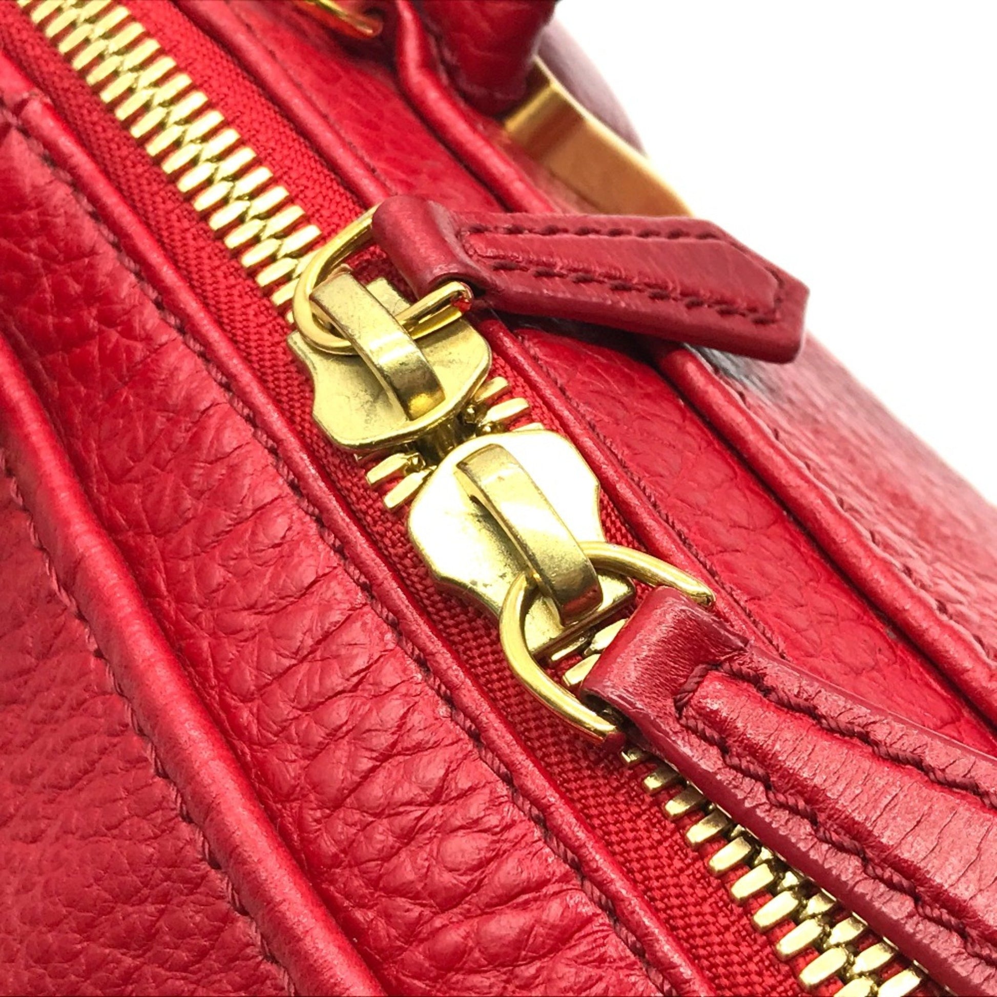Fendi Chameleon, Red, Leather, handbag